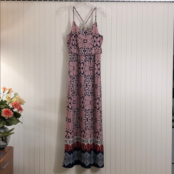 Davina Dresses & Skirts - DAVINA Stretch Blousy Top Racerback  Maxi Sz S